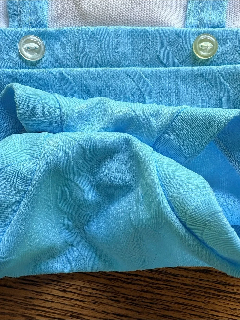 VTG Little Me by Lois Baby Blue Button-Up Outfit and Jacket set- size NB?